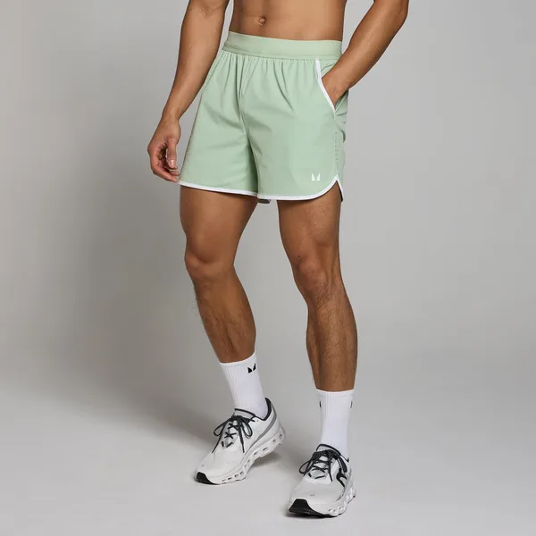 MP Tempo short met streepdetails en binnenbeenlengte van 13 cm voor heren Vorstgroen XXL