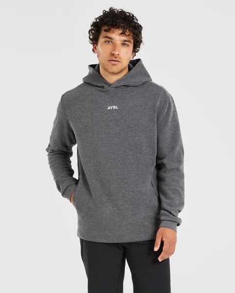 Performance Lightweight Hoodie – Charcoal Marl