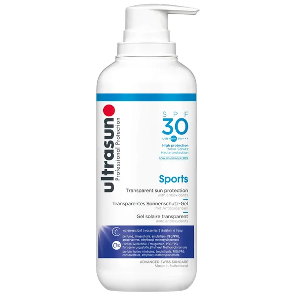 Transparent Sun Protection Sports Gel SPF30