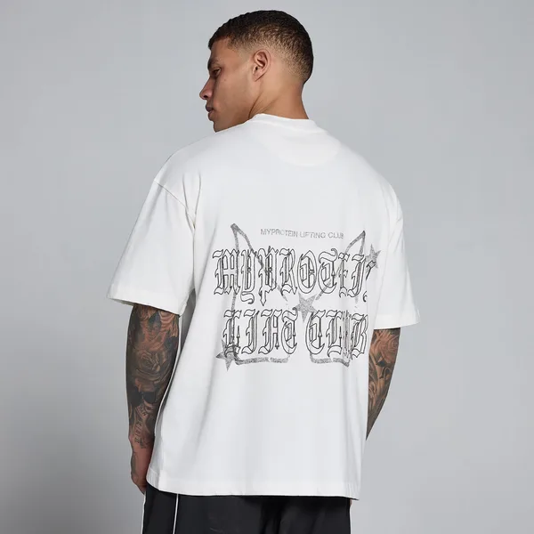 MP Men's Lift Graphic Washed Oversized Cotton T-Shirt Vintage L