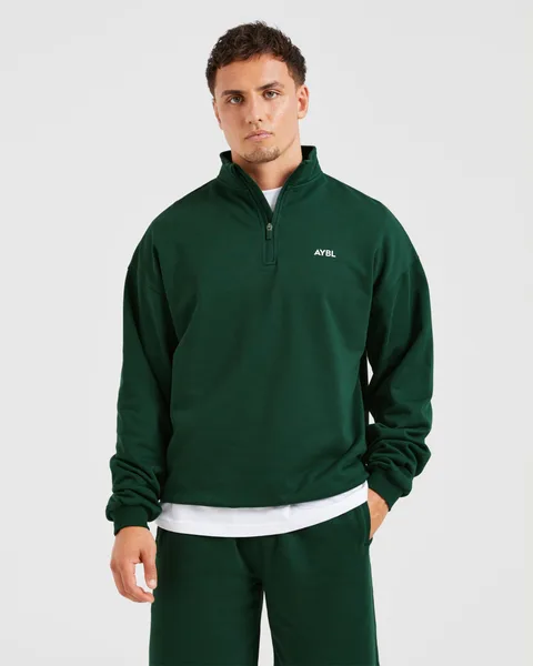 Rebound 1/4 Zip Pullover Forest