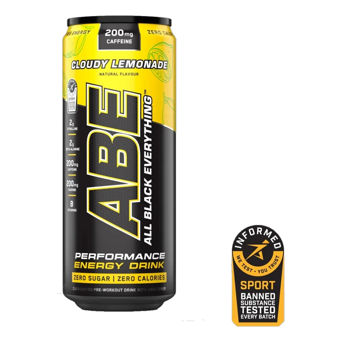 ABE Performance Pre-Workout Can – Cloudy Lemonade