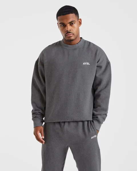 Essential Oversized Sweater Charcoal