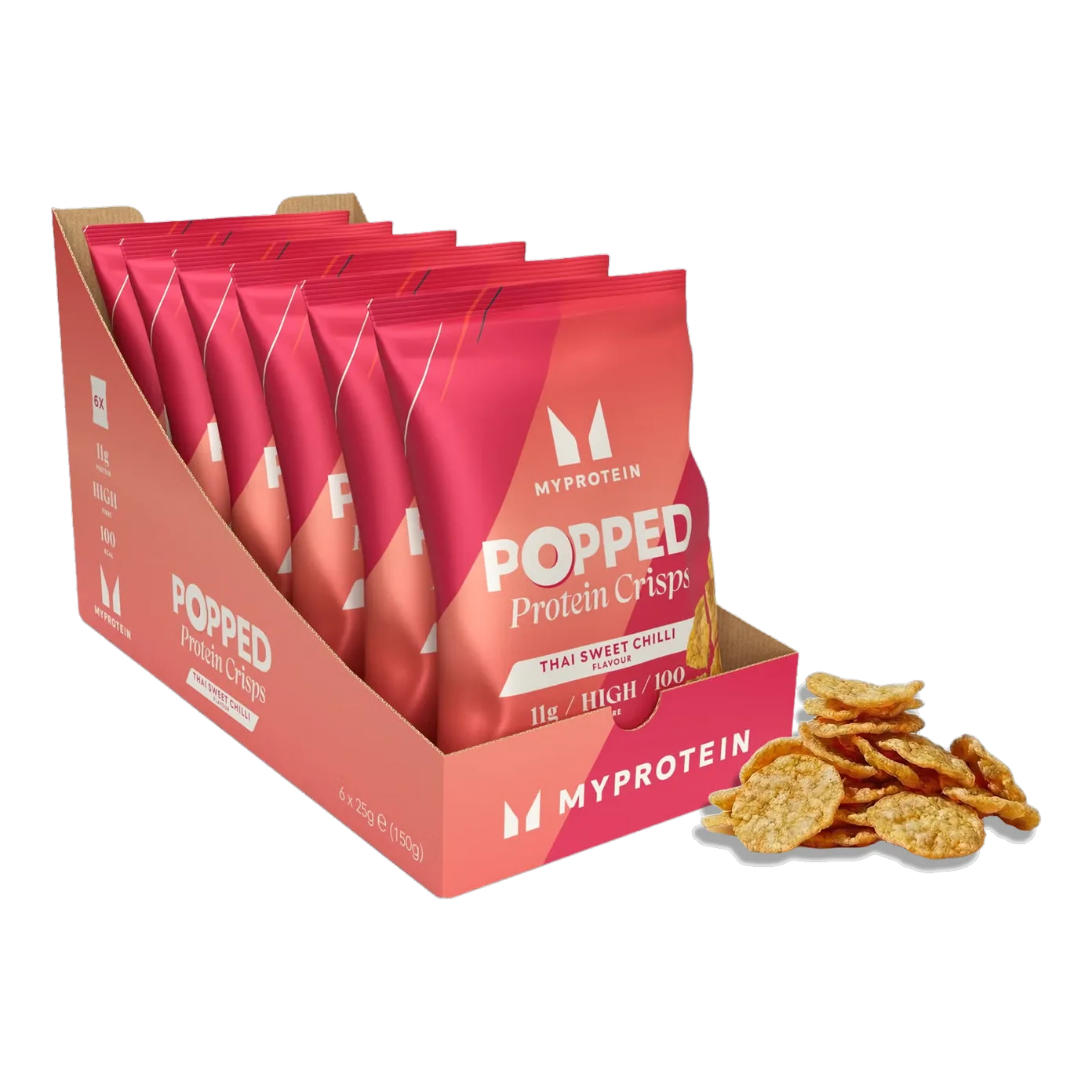 Gepofte eiwitchips Thai Sweet Chilli