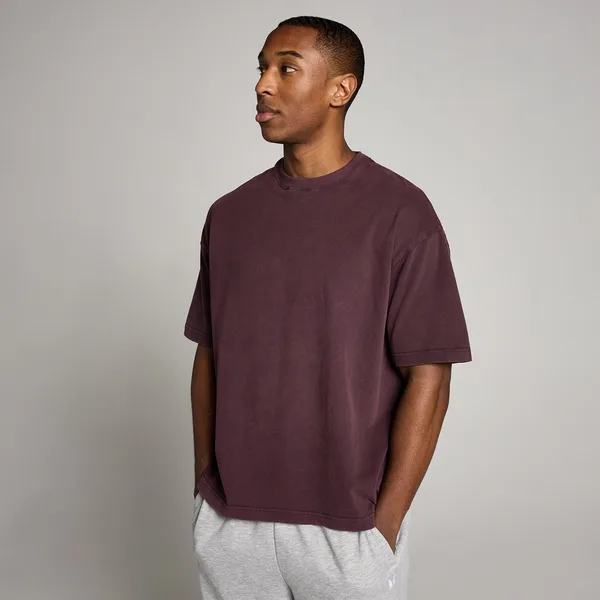 MP Heren Washed Oversized Katoenen T-Shirt Fudge L