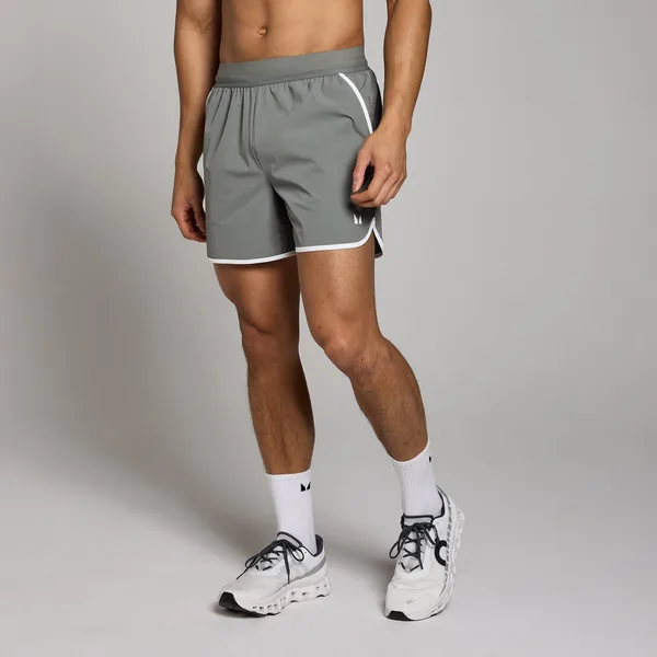 MP Tempo short met streepdetails en binnenbeenlengte van 13 cm voor heren Steengrijs XXXL