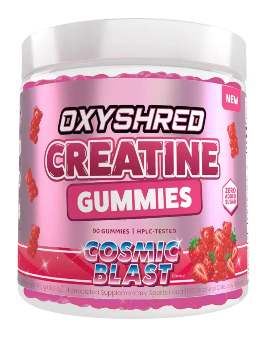OxyShred Creatine Gummies Cosmic Blast 90 Gummies