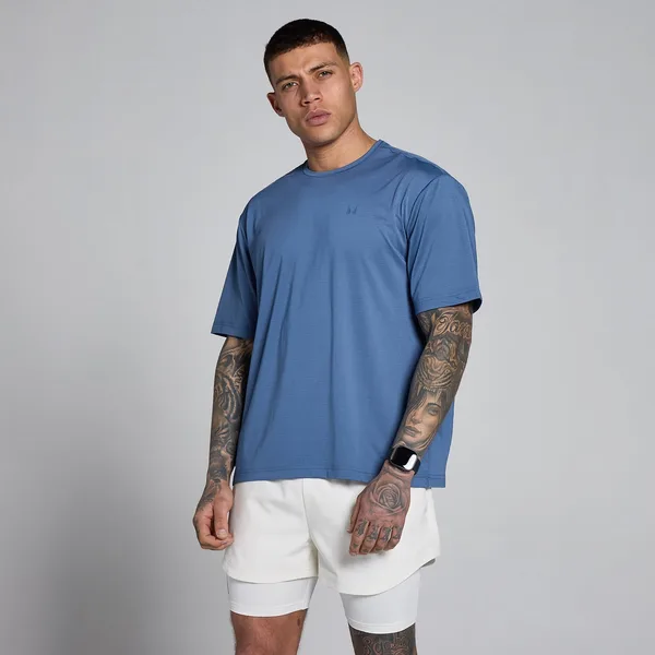 MP Men's Hybrid Oversized Mesh T-Shirt Slate L