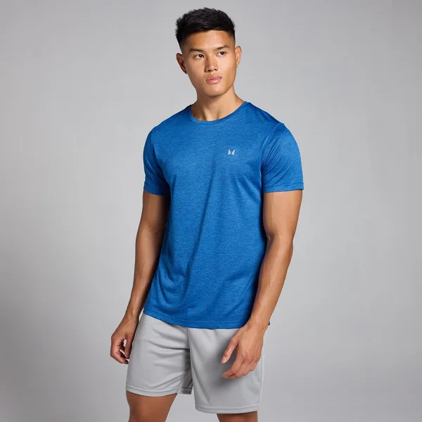 MP Tempo gemêleerd T-shirt voor heren Puurblauw M