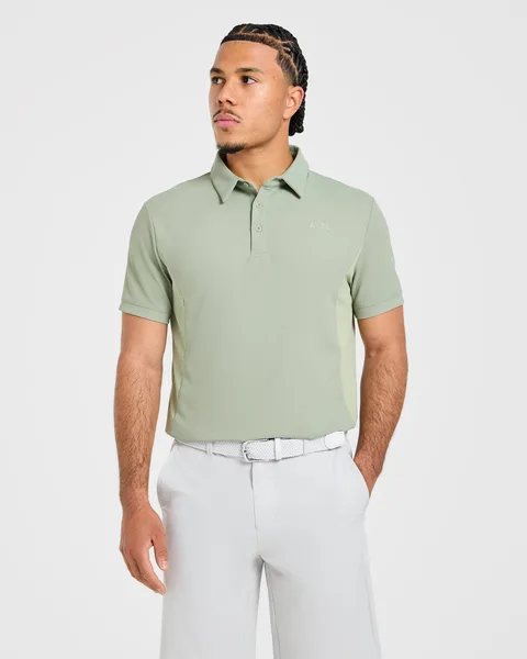 Edge Polo Muted Olive Grün
