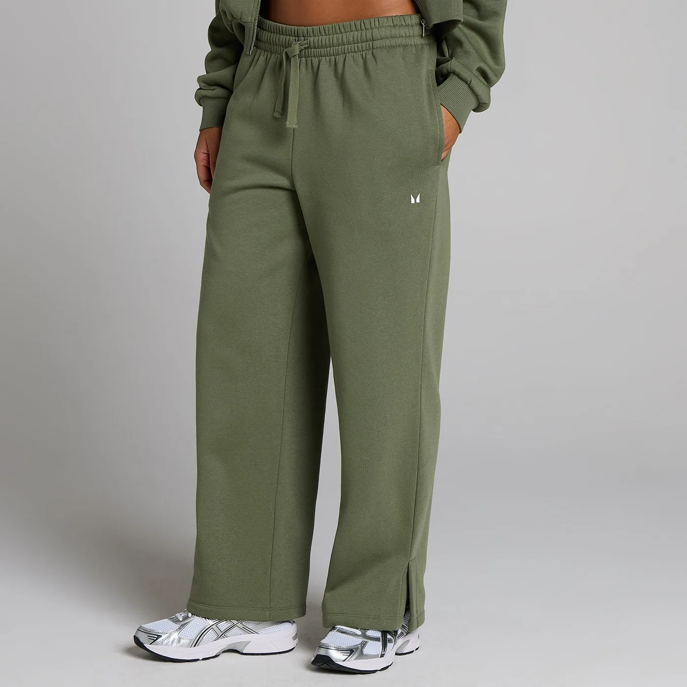 MP Damen Basics Straight Leg Jogginghose Washed Olive L