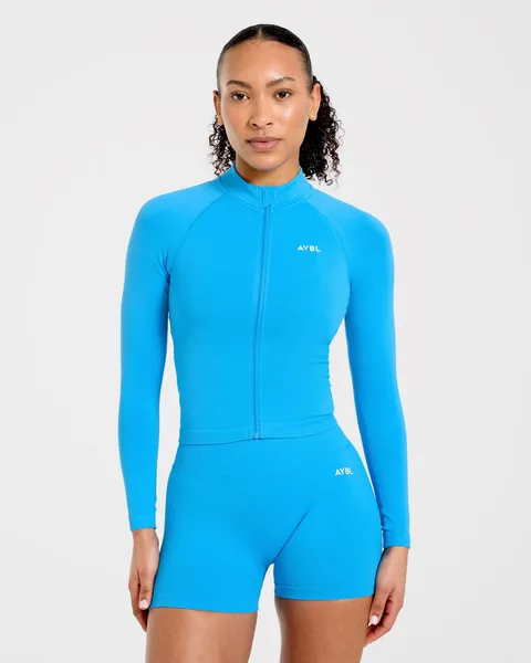 Enhance Seamless Jacket Summer Cobalt