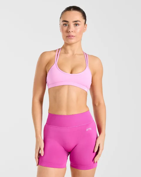 Essential Strappy Sports Bra Sugar