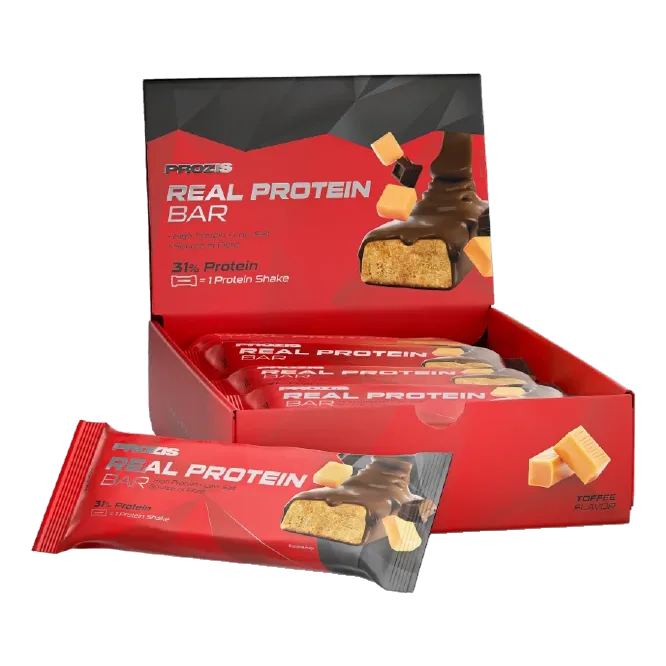 Real Barrita proteica Chocolate blanco frambuesas x 8