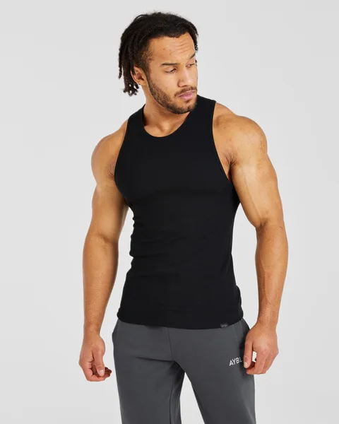 Essential Ribbed Tank –