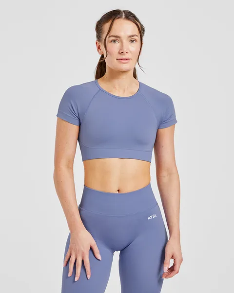 Adapt Seamless Crop Top – Iris