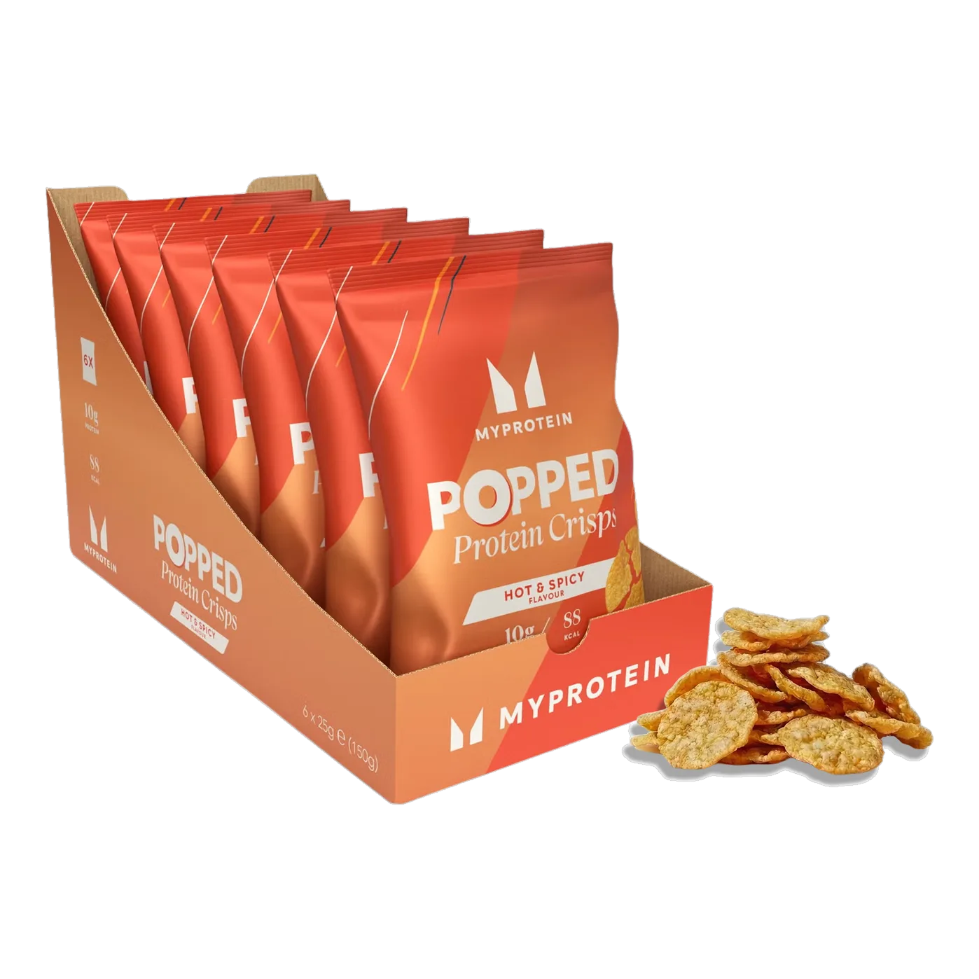 Gepuffte Protein Crisps Hot & Spicy