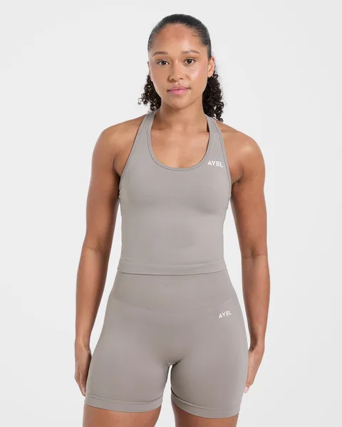 Empower Seamless Tank Top Taupe