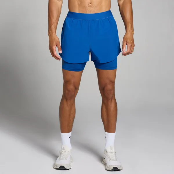 MP Tempo 2-in-1 short voor heren Puurblauw XXL