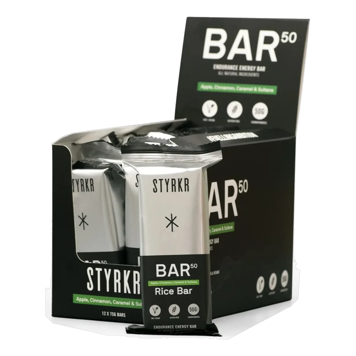 Bar50 Vegan Energy Bar Date, Almond & Sea Salt 12-Pack