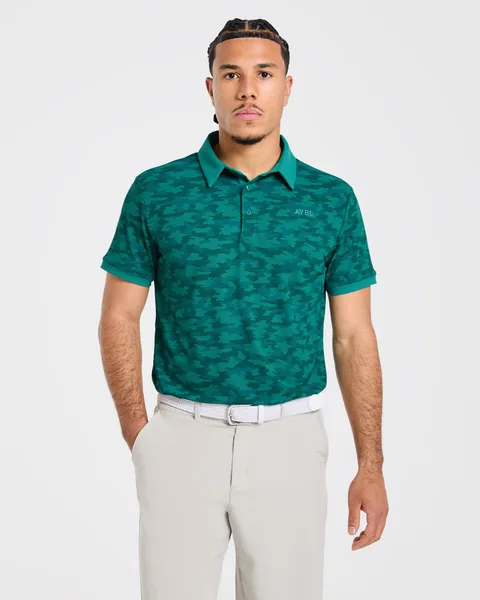 Precision Camo Polo – Pine