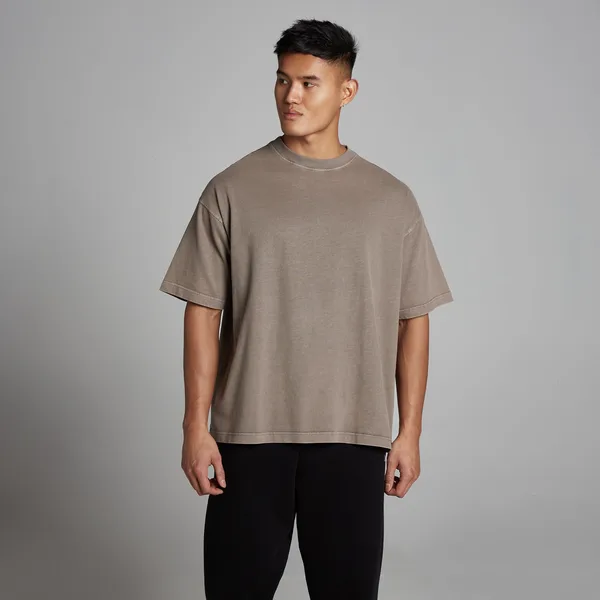 MP Heren Washed Oversized Katoenen T-Shirt Falcon L