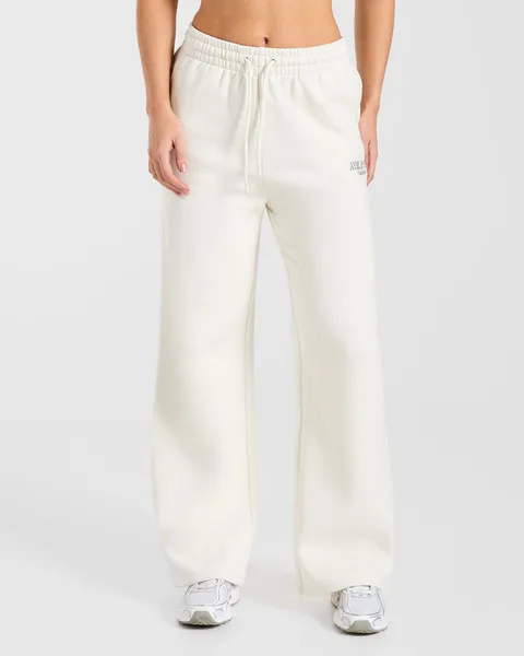 Sports Collective Oversized Straight Leg Joggers Off Wit/Groen