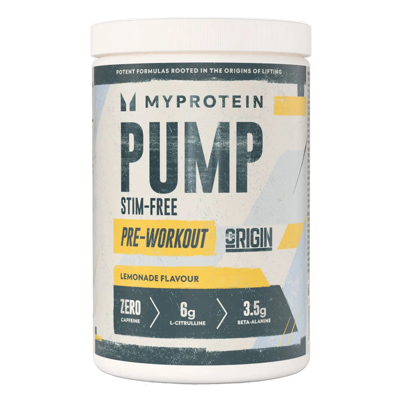 Origin Pump Pre-Workout Stim-Free – Sour Lemonade