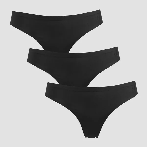 MP Women's Mid Rise No VPL Thong (3 Pack) L