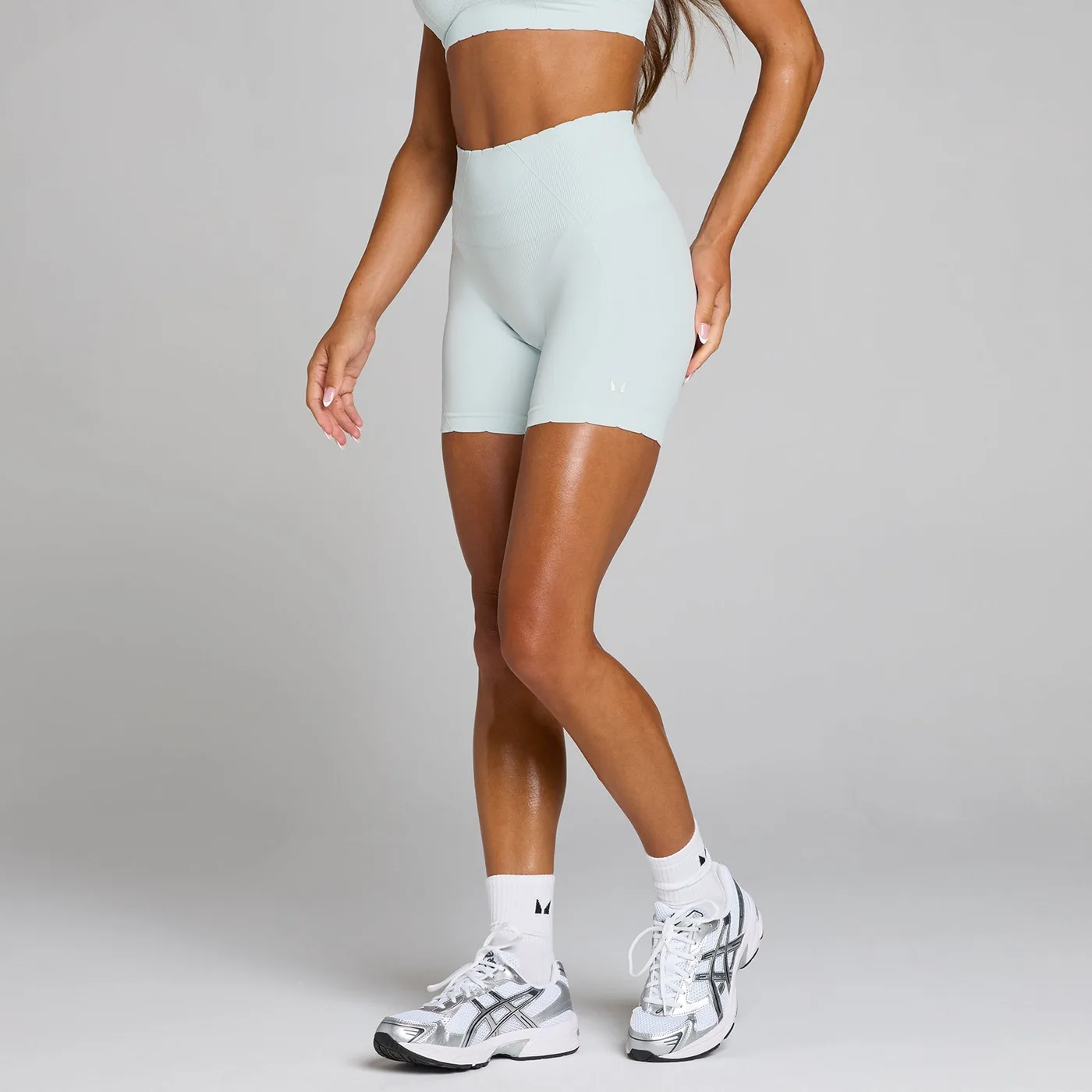 MP Damen Tempo Ultra Seamless Radlerhose Blue Aura S
