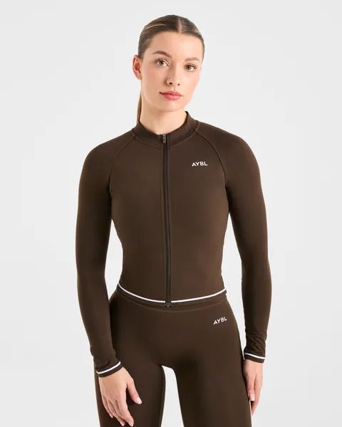 Form Zip Up Jacket – Coffee Bean