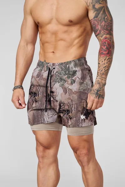 1047 Camo Compression Shorts