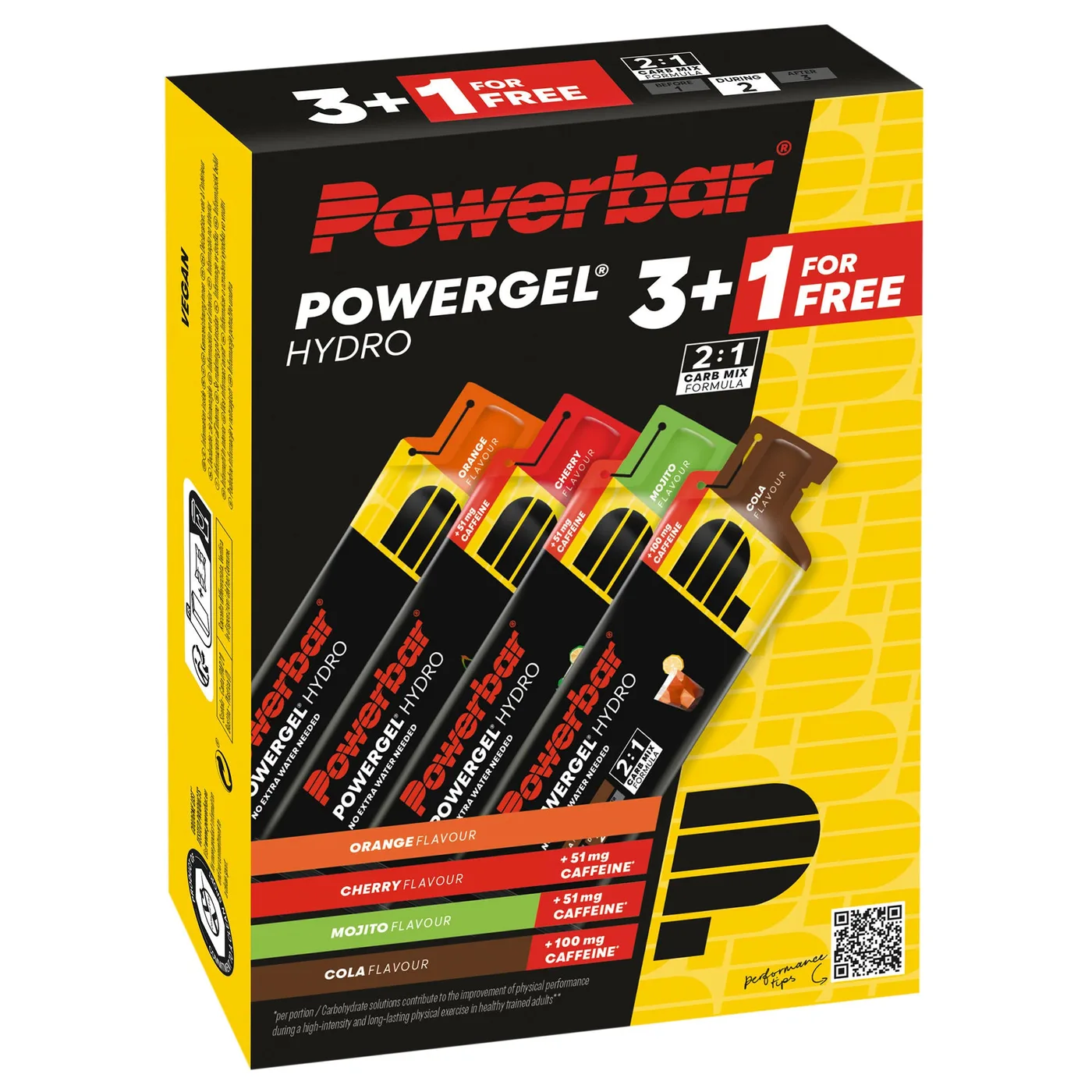 PowerGel Hydro Multipack – 4x41g (Orange, Mojito