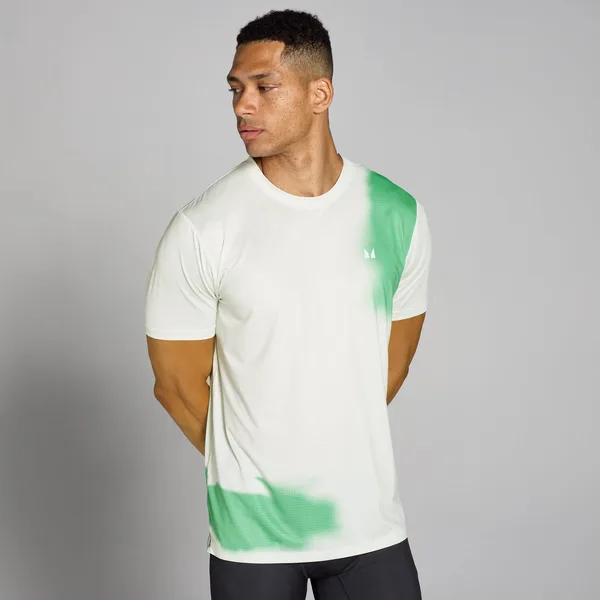MP Velocity T-shirt van mesh met opdruk Mistgroen M