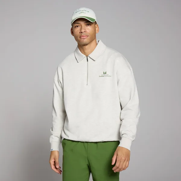 MP Lifestyle shirt met kwartrits en kraag voor heren Gemêleerd L