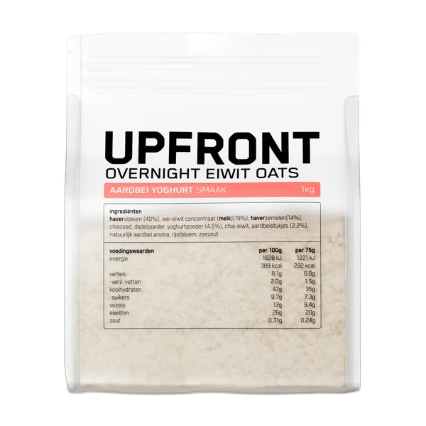 Upfront Overnight Oats Aardbei Yoghurt