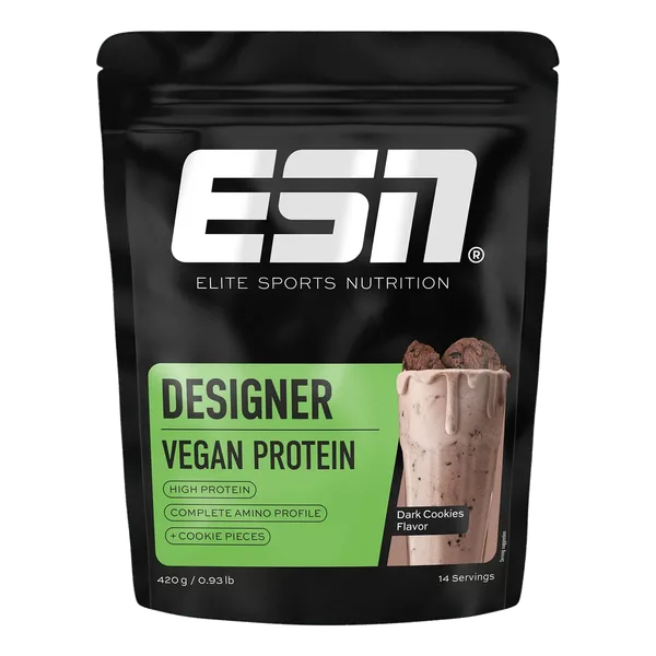 ESN Vegan Designer Eiwitpoeder Soja Dark Cookies 420g