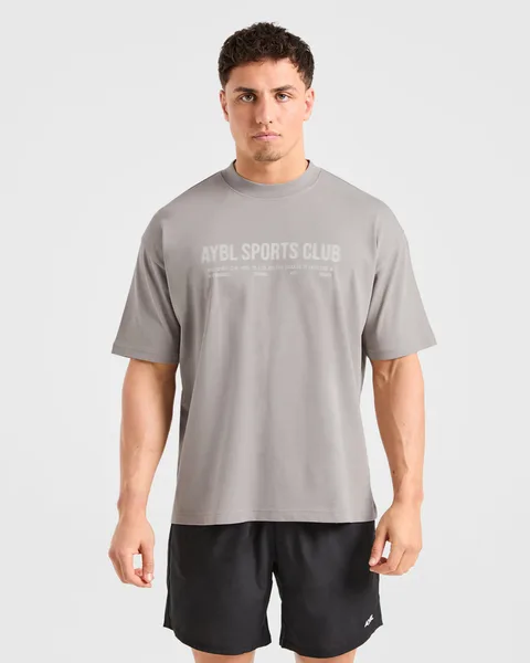 Sports Club Dot Oversized T Shirt – Cloud