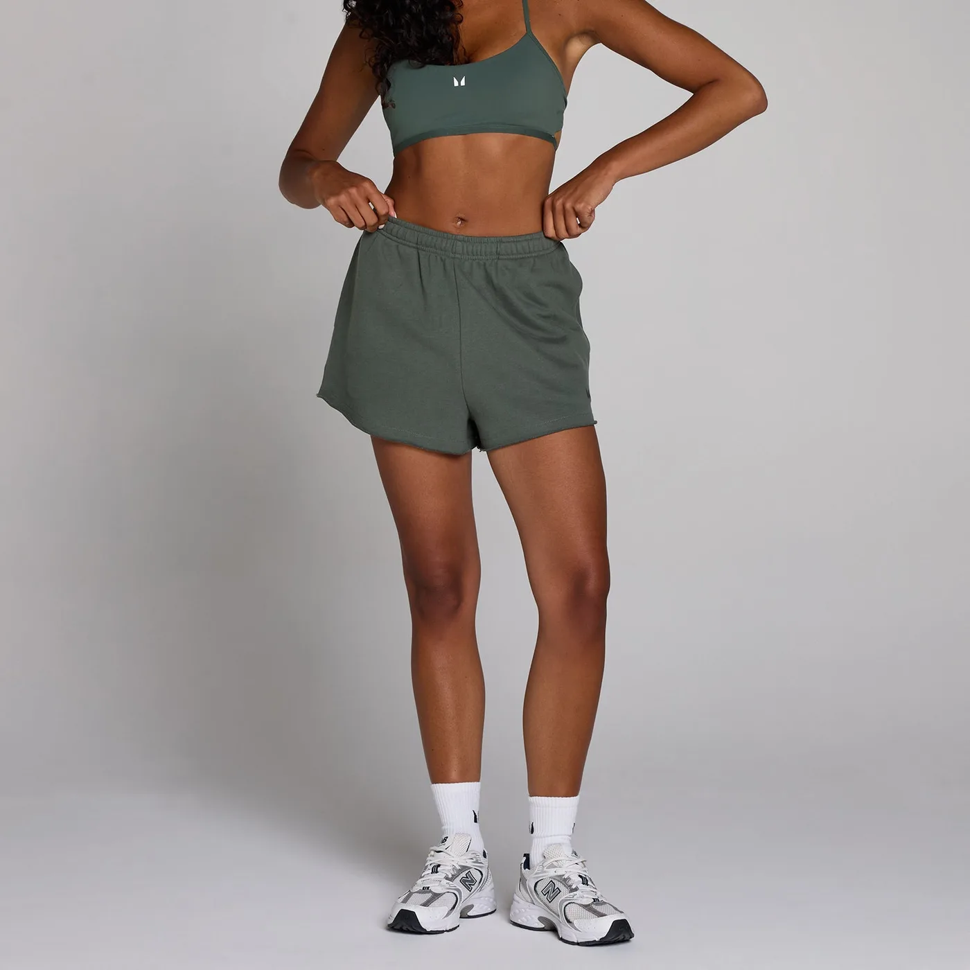 MP Damen Lifestyle-Sweatshorts Wolkengrün XL