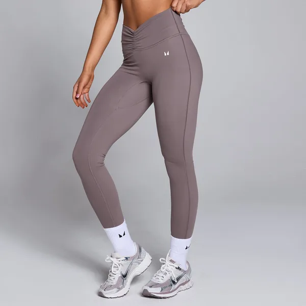MP Tempo legging met geplooide voorzijde voor dames Mokka XL