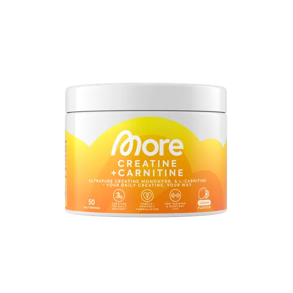 more Kreatin + Carnitine Lemon 250g