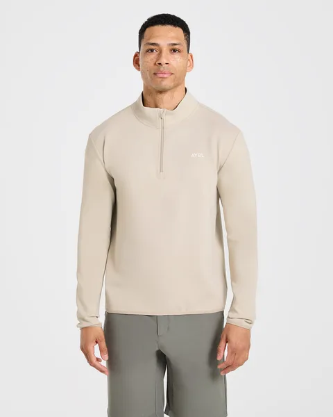 Precision 1/4 Zip Pullover Sand