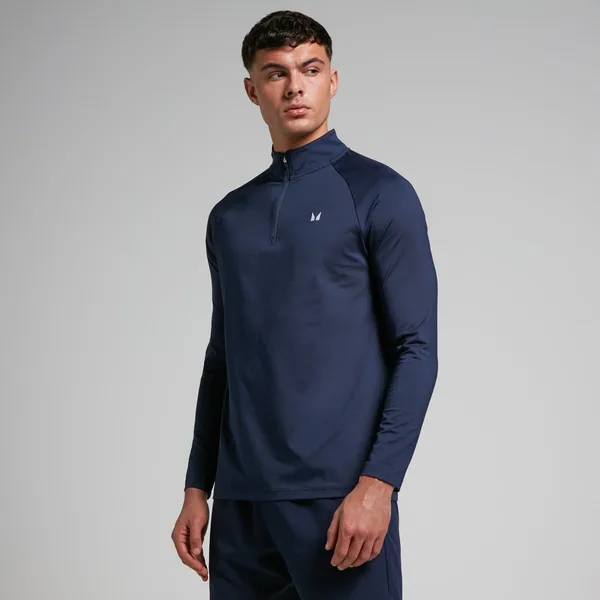 MP trainingstrui met kwartrits voor heren Marineblauw M