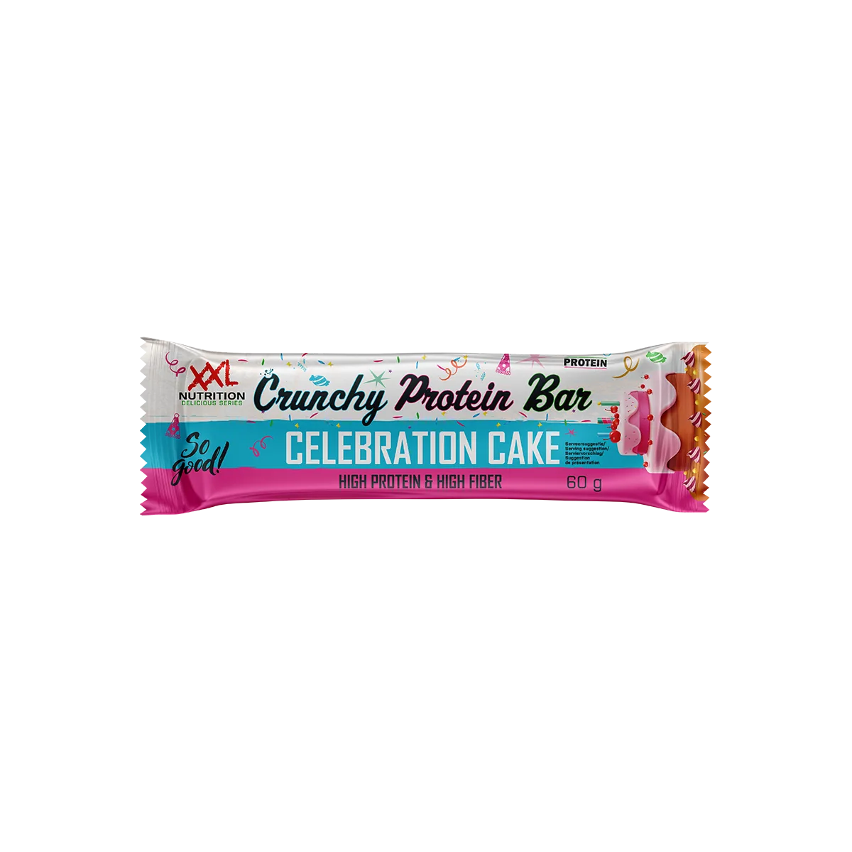 Crunchy Protein Bar Celebration Cake