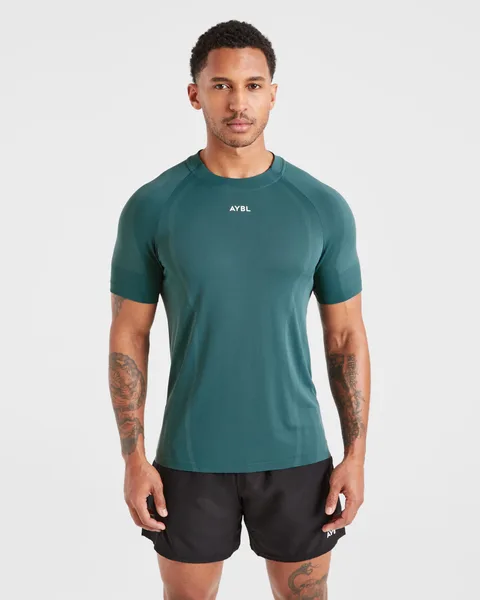 Attain Seamless T Shirt – Pine Forest