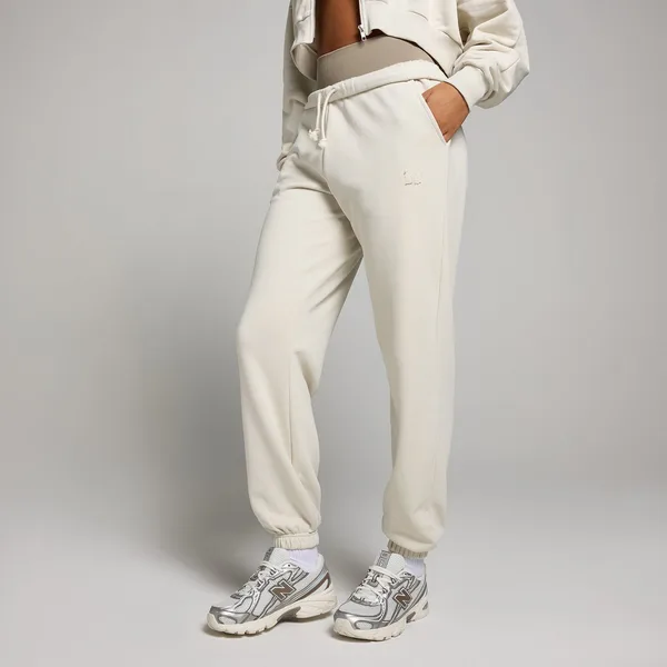 MP oversized joggingbroek met elastische enkels voor dames Beenwit L