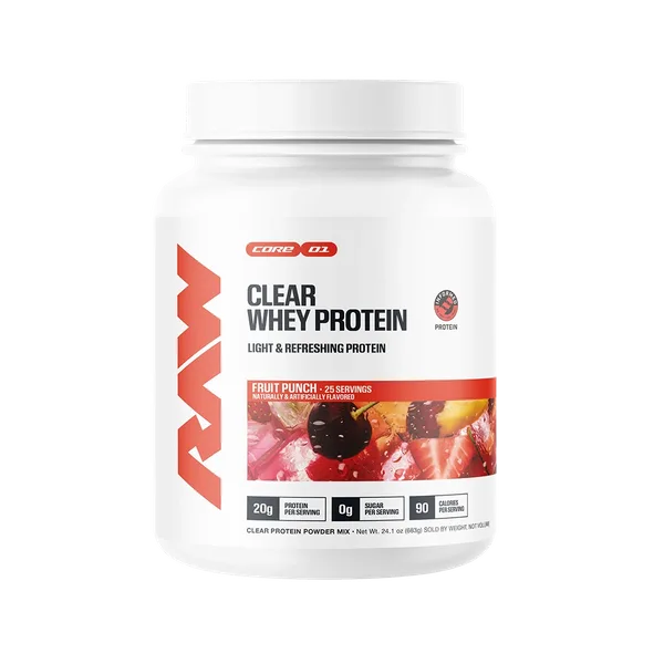 Get Raw Nutrition Raw Clear Whey Protein Fruit Punch 2.5lb