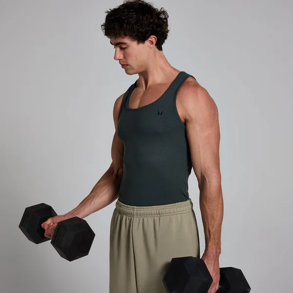 MP Men's Lift Ribbed Muscle Fit Tank Washed L