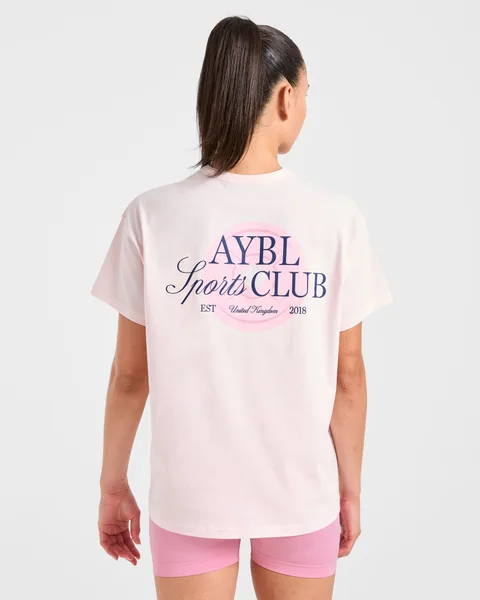 AYBL Sports Club Script Oversized T Shirt