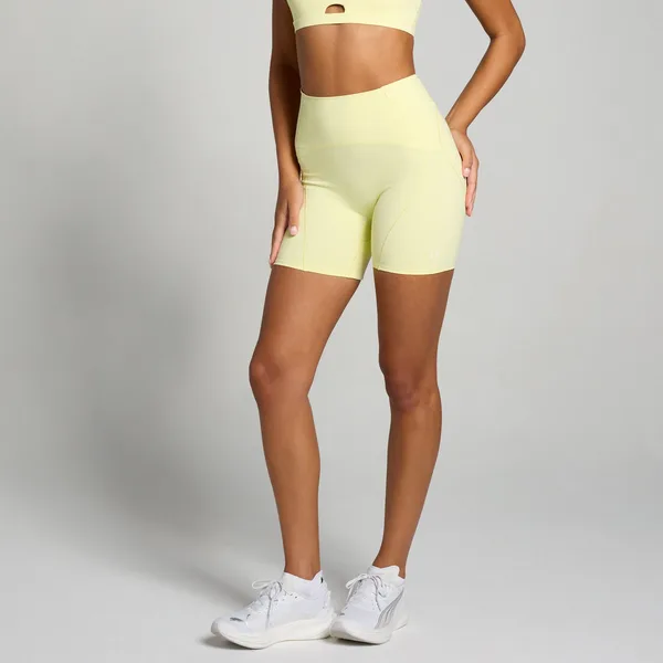 MP Tempo Ultra short met gebogen zoom voor dames Citroengeel XXL